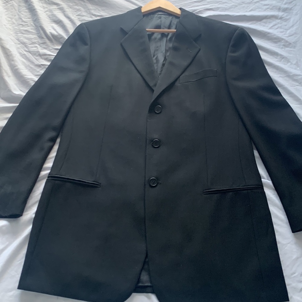 42L Saks Fifth Avenue MANI Black Wool Suit Set